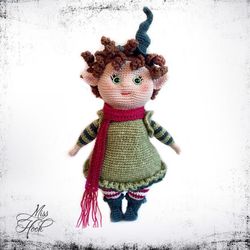 Crochet  Patterns Miss Elfi (Miss Rubi Add-on) amigurumi doll crochet pattern Downloadable PDF, English