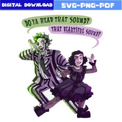 It's Showtime Svg, Beetlejuice And Lydia Svg, Horror Movie Svg, Horror Character Svg, Halloween Svg, Cartoon Svg