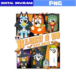 Bluey and Co Est 2018 Png, Bluey Png, Halloween Bluey Png, Disney Halloween Png, Halloween Png, Disney Png