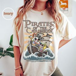 Pirates Of The Caribbean Shirt Disney Mickey And Friends Disney Shirt For Gift Disney Retro Mickey And Friends Shirt