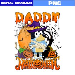 Daddy Halloween Png, Bluey Halloween Family Png, Bluey Png, Bluey Bandit Png, Bandit Png, Halloween Png, Disney Png
