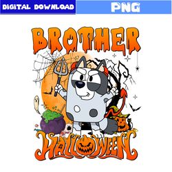 Brother Halloween Png, Bluey Halloween Family Png, Bluey Png, Bluey Png, Bingo Png, Halloween Png, Disney Png