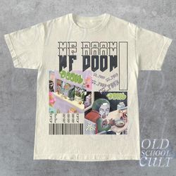 Vintage Mf Doom 90s Style Shirt , Y2k Mf Doom Oversize T-Shirt , Retro Mf Doom Merch , Vintage Graphic Tee , Metal Face