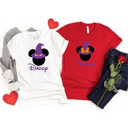 Disney Halloween Shirt, Halloween Disneyland Shirt, Mickey and Minnie Mouse Shirt, Happy Halloween matching Family Shirt