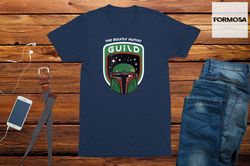 Bounty Hunter Guild Adults Unisex T-Shirt, Mandalorian shirt, Mens clothing, heavy metal, geek t-shirt, space clothing,