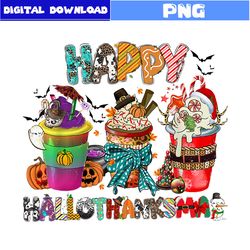 Hallomas Coffee Png, Happy Hallothanks Png, Christmas Png, Coffee Png, Halloween Png, Cartoon Png