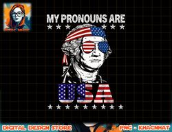 4th of July My Pronouns Are USA Flag Design for Men & Women png, sublimation copy