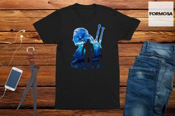 White Wolf Silhouette T-Shirt Adults Unisex gaming gift for him, video game shirt