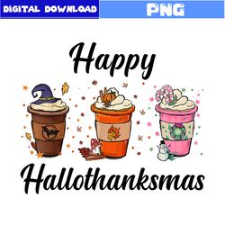 Happy Hallothanksma Png, Hallothanksma Png, Hallomas Coffee Png, Christmas Png, Halloween Png, Cartoon Png