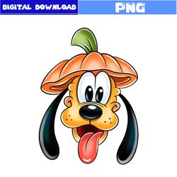 Pluto Dog Png, Pluto Dog Face Png, Halloween Pluto Dog Png, Mickey Mouse Png, Halloween Png, Png Digital File