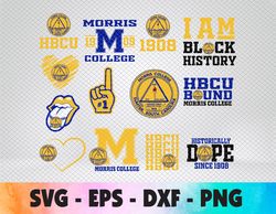 Morris College HBCU Collection, SVG, PNG, EPS, DXF
