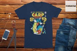 The Incredible Carp Adults Unisex T-Shirt, funny gaming gift, manga t-shirt, graphic tee, cartoon t-shirt, anime clothin
