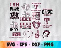 Texas Southern University HBCU Collection, SVG, PNG, EPS, DXF