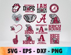 University of Alabama HBCU Collection, SVG, PNG, EPS, DXF