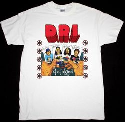 D R I FOUR OF A Kind White T-shirt Dirty Rotten Imbeciles Crossover Thrash Mens Tshirt Size USA Unisex