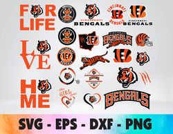 Cincinnati Bengals logo, bundle logo, svg, png, eps, dxf
