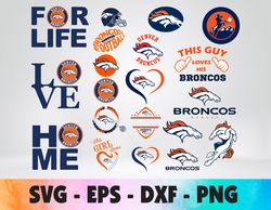 Denver Broncos logo, bundle logo, svg, png, eps, dxf
