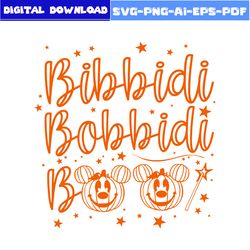Bibbidi Bobbidi Boo Png, Halloween Mickey Mouse Png, Mickey Mouse Png, Halloween Png, Disney Png, Png Digital File