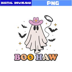 Boo Haw Png, Ghost Png, Bat Png, Retro Halloween Png, Halloween Png, Cartoon Png, Png File