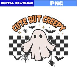 Cute But Creepy Png, Ghost Png, Bat Png, Retro Halloween Png, Halloween Png, Cartoon Png, Png Digital File