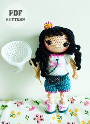DOLL PATTERNSINTERMEDIATE Entomologist Crochet Doll Free Amigurumi Pattern