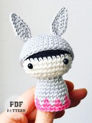 BUNNY PATTERNSDOLL PATTERNS Finger Bunny Doll Free Crochet Amigurumi Pattern