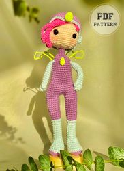 DOLL PATTERNSINTERMEDIATE Winx Club Tecna Crochet Doll PDF Free Pattern