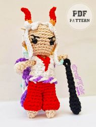 CARTOON PATTERNSDOLL PATTERNSINTERMEDIATE Crochet Yamato One Piece Doll PDF Pattern