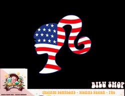 Barbie - Fourth of July - Flag Profile png, sublimation copy