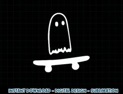 Ghost Skateboard Lazy Halloween Costume Funny Skateboarding png, sublimation copy