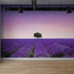 Living room Wall mural - Lavender Photo Wall