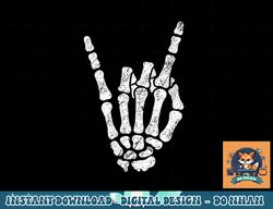 Halloween Rock Hand Sign Skeleton Rock N Roll Symbol Rock On png, sublimation copy