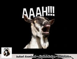 Halloween Screaming Goat AAAH    - Funny Crazy Goat png, sublimation copy