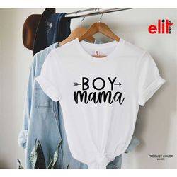 Boy Mama Shirt, Gift T-shirt for Mother's Day, Cute Mom Gift Shirt, Pregnancy Shirt, Mama T-Shirt, Wife Gift Shirt, Mom