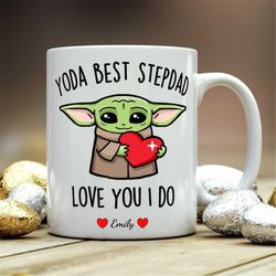 Yoda Best Stepdad, Step Dad Gift for Fathers Day, Stepdad gift from Daughter, Bonus dad gift, Stepdad Mug, Step Dad Yoda