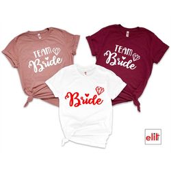 Team Bride Shirt, Bridal Party Tshirts, Wedding Party Shirts, Bridesmaid Shirt, Bachelorette Shirts, Wedding Shirt, Maid