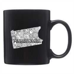 Pennsylvania Mugs, State Mugs, Pennsylvania Gifts, Pennsylvania Cup, PA Mug, PA Gift, Pennsylvania State, Pennsylvania C