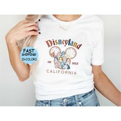 Retro Disneyland Est 1955 California Shirt, Disneyland Princess Tee, Disney Princess Characters shirt, Disney's Gift, Di