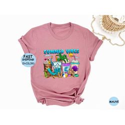 Summer Drinks Shirt, Summer Shirt, Summer Beach Drinks Tee, Gift Beach Shirt, Summer Vacation Shirt, Summer Cocktails Sh
