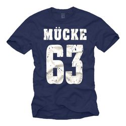 American Football T-Shirt for Men MUCKE 63 Bud Bulldozer Print S-XXXXXL