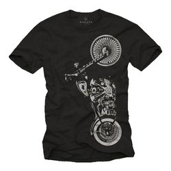 Cool Biker Gifts for Him - Mens Motorbike Tee Shirt black Motorcycle  S-XXXXXL