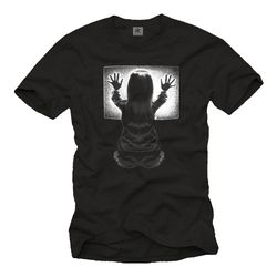Cool horror HALLOWEEN T-Shirt for Men with Poltergeist movie print Black Halloween Costume S-XXXXXL