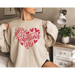 Happy Valentines Day Sweatshirt, Miss Valentine Sweatshirt, Valentine's Day Gift, Girls Sweatshirt