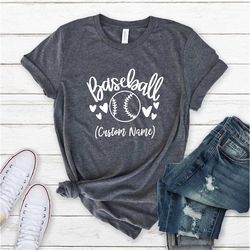 custom baseball shirt, baseball mama shirt, trendy baseball shirt, baseball sport tee, supportive grandma tee, personali