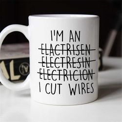 Electrician gifts, electrician mug, electrician gift idea, electrician gift for men and women, electrical engineer coffe