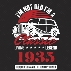 I Am Not Old I Am A Classic Living 1935 Legend 86t