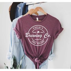 Cupid's Brewing Co Shirt, Valentines Day Shirt, Hugs and Kisses, Valentine's Day Gift, Women's Shirt, Couple Shirts, Gif