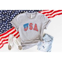 USA Flag Shirt, 4th of July Shirt, Retro USA Shirt, America Tee Shirt, Usa Shirt, Fourth of july Shirt ,red white blue U