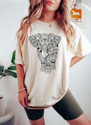 Elephant Mandala Shirt,Lotus Mandala Elephant Sweatshirt,Elephant Sweatshirt,Meditation Shirt,Spritual Tshirt,Unisex Yog