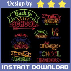 Teacher Bundle - School SVG, Back to school, Virtual School, Teacher SVG, Teacher PNG, School png, School Cut File, Back